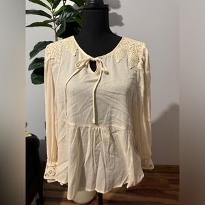 Polagram Cream Knit Top